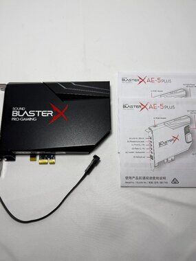 Creative Sound Blaster X Pro-Gaming AE-5 Plus Sound Card SB1740 Tested Working